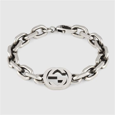 gucci made in italy 20 bracciale argento uomo|Bracciali Gucci da uomo .